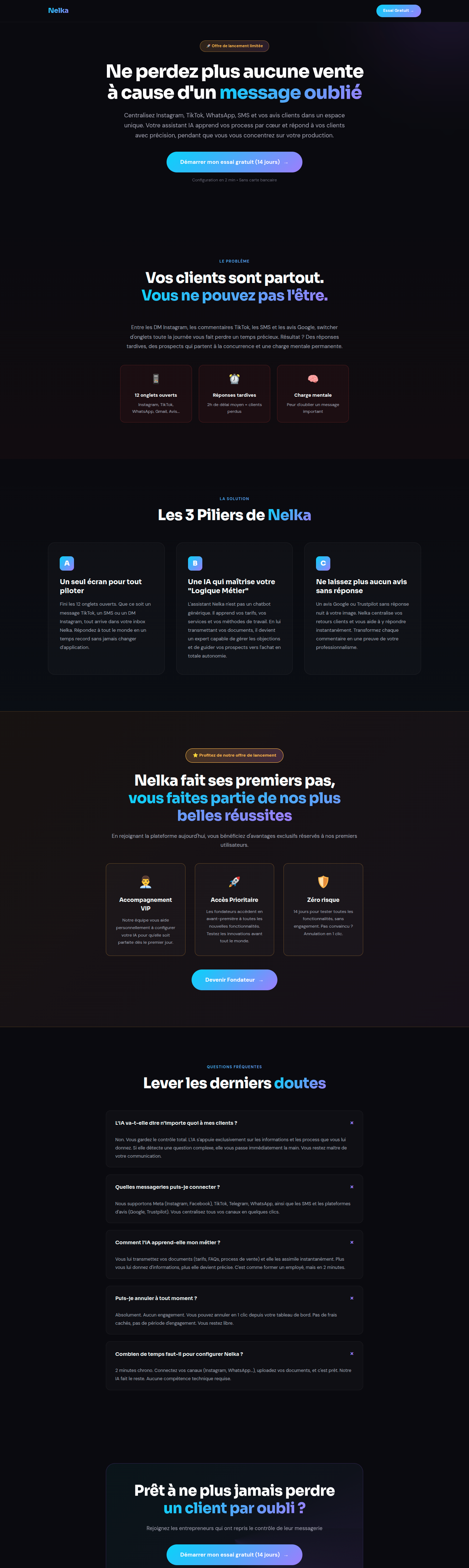 Nelka - Inbox unique dopée à l'IA